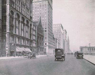 View of Michigan Avenue, Chicago, north from Congress, 1911 by American Photographer